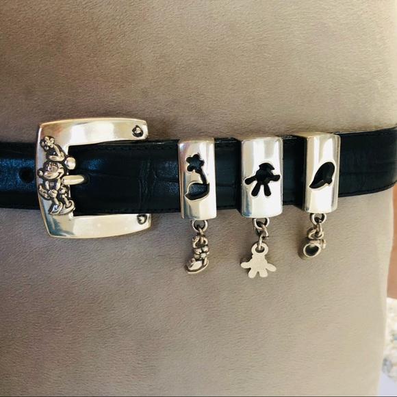 Brighton Disney Croco Embossed Leather Belt Size S. Gently Used - Picture 2 of 9